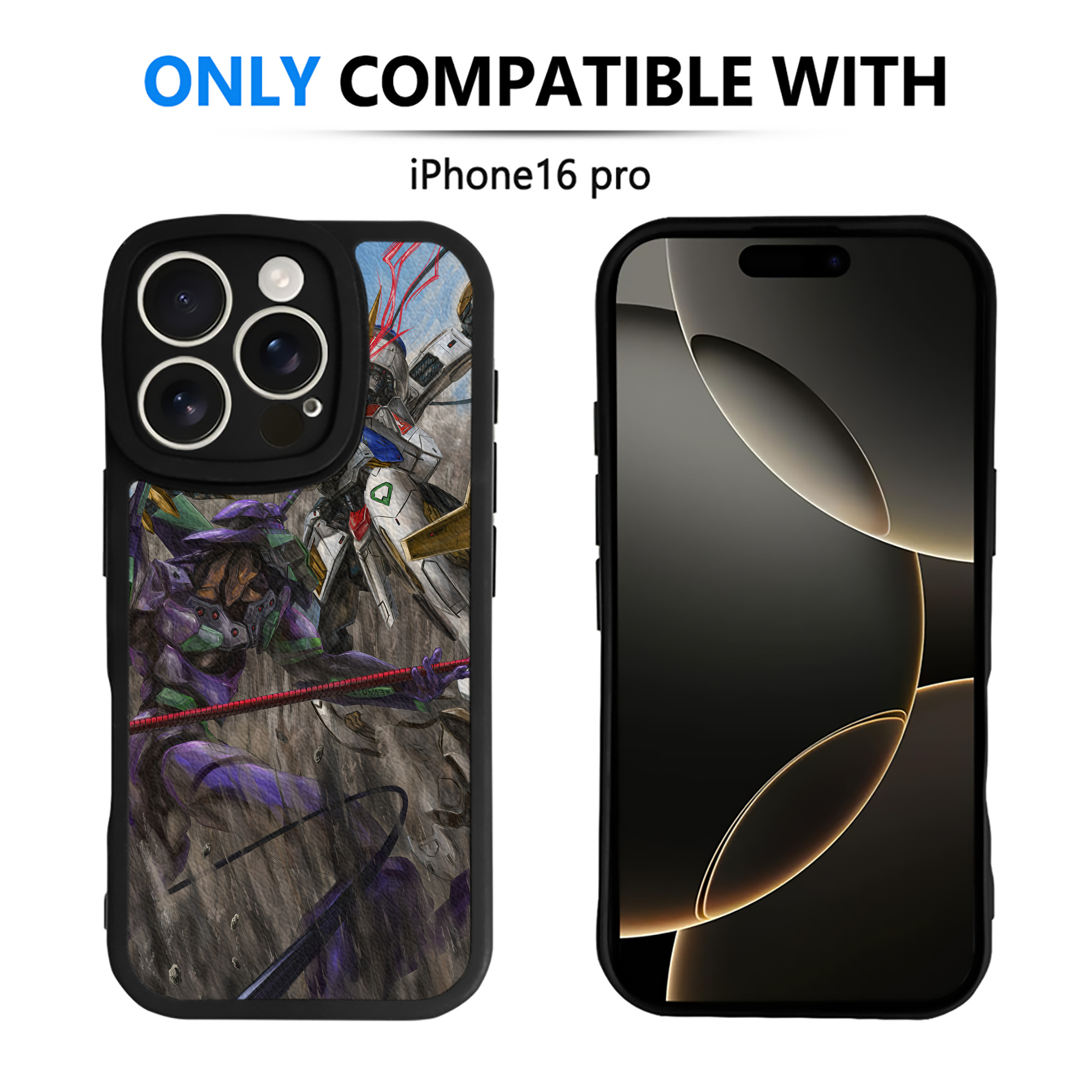 （画像用） EVA 新世紀エヴァンゲリオン 【iPhone 16シリーズ対応】シリコンスマホケース（レザー調） 材質：シリコン